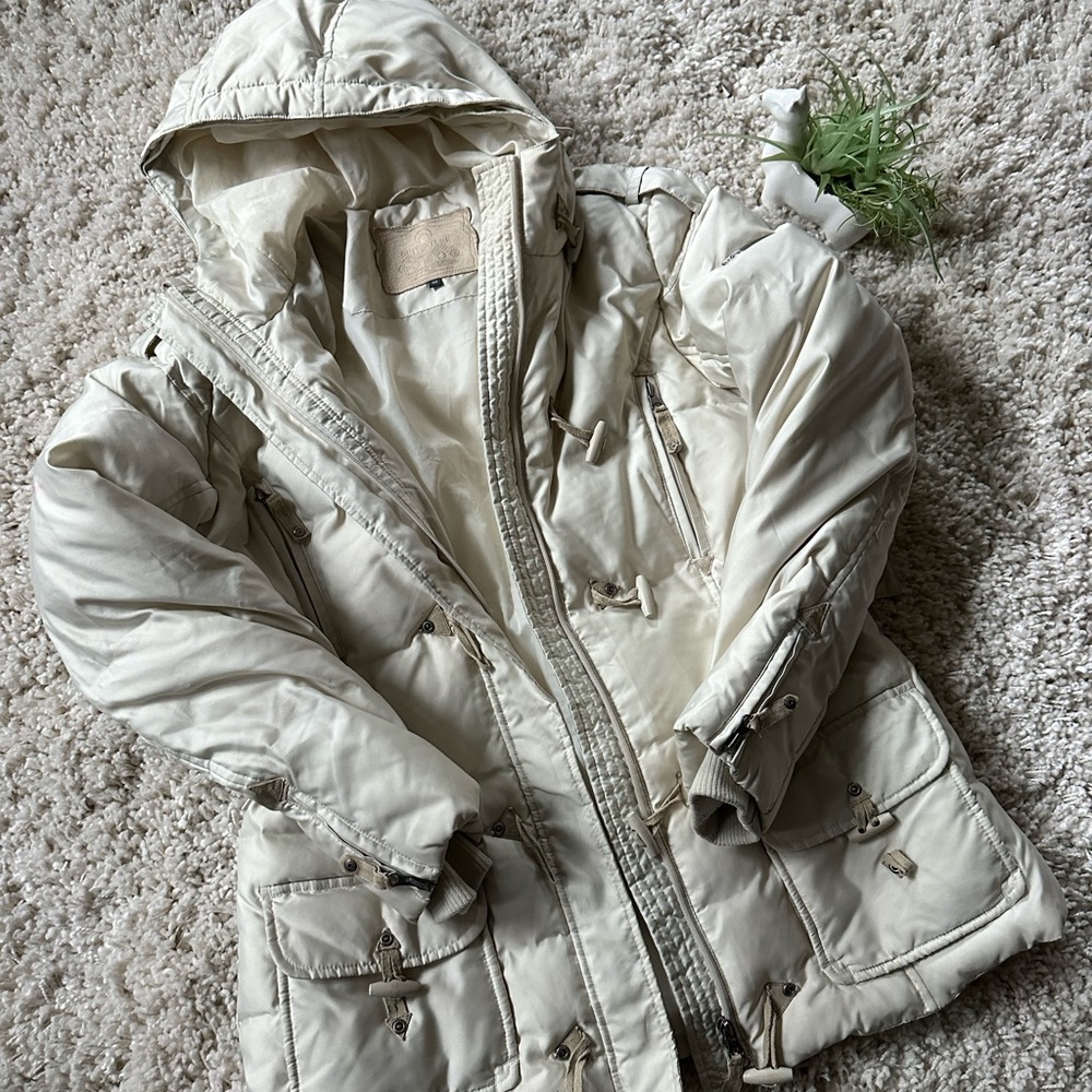 Outventure active wear puffer long cream cute winter women’s long trendi… - Picture 7 of 9